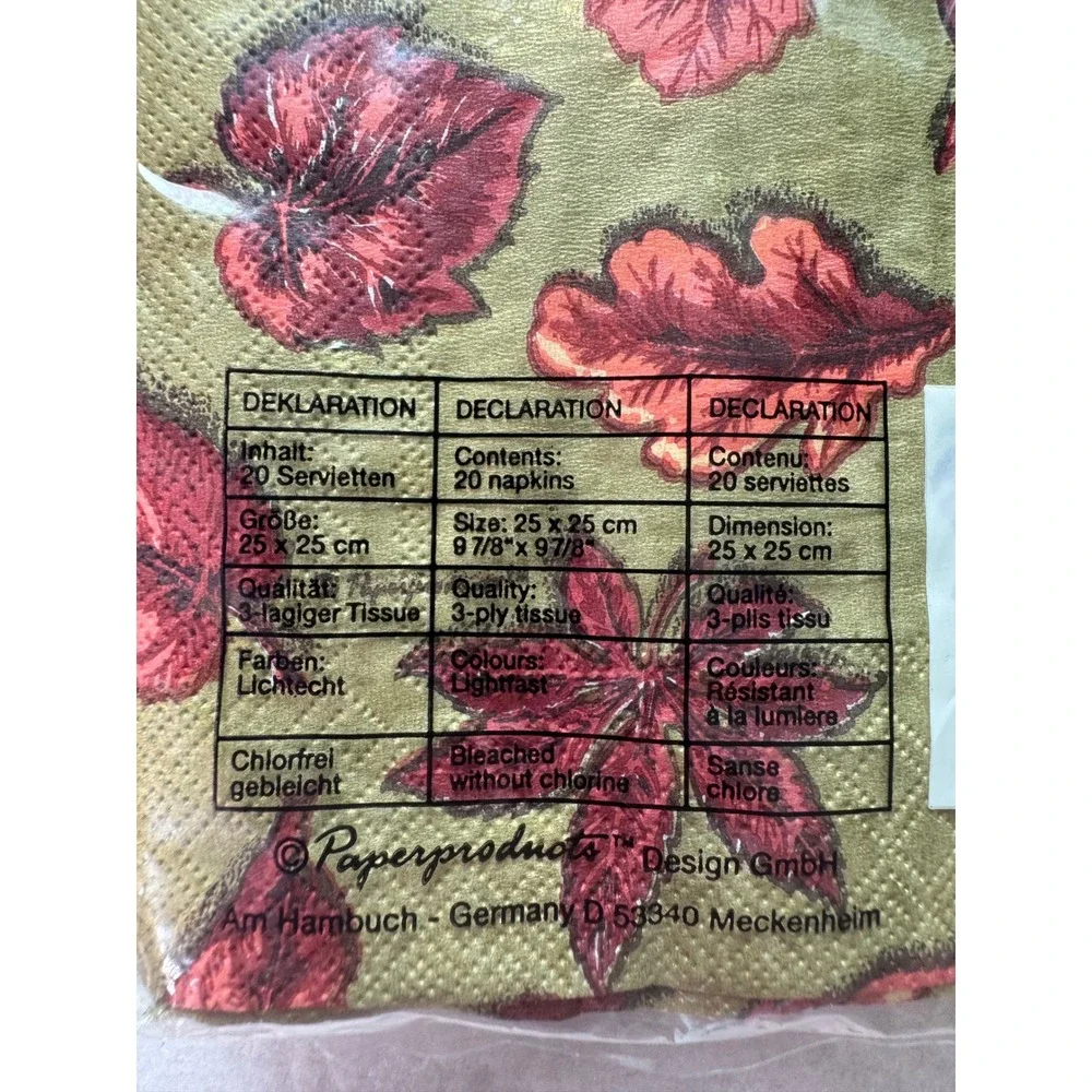 NEW Fall Thanksgiving Napkins‎ Lot Orange Pumpkin Leaf Sunflower Spice Sachets